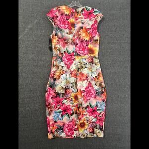 Vibrant Floral Dress by NY & C - Size Large